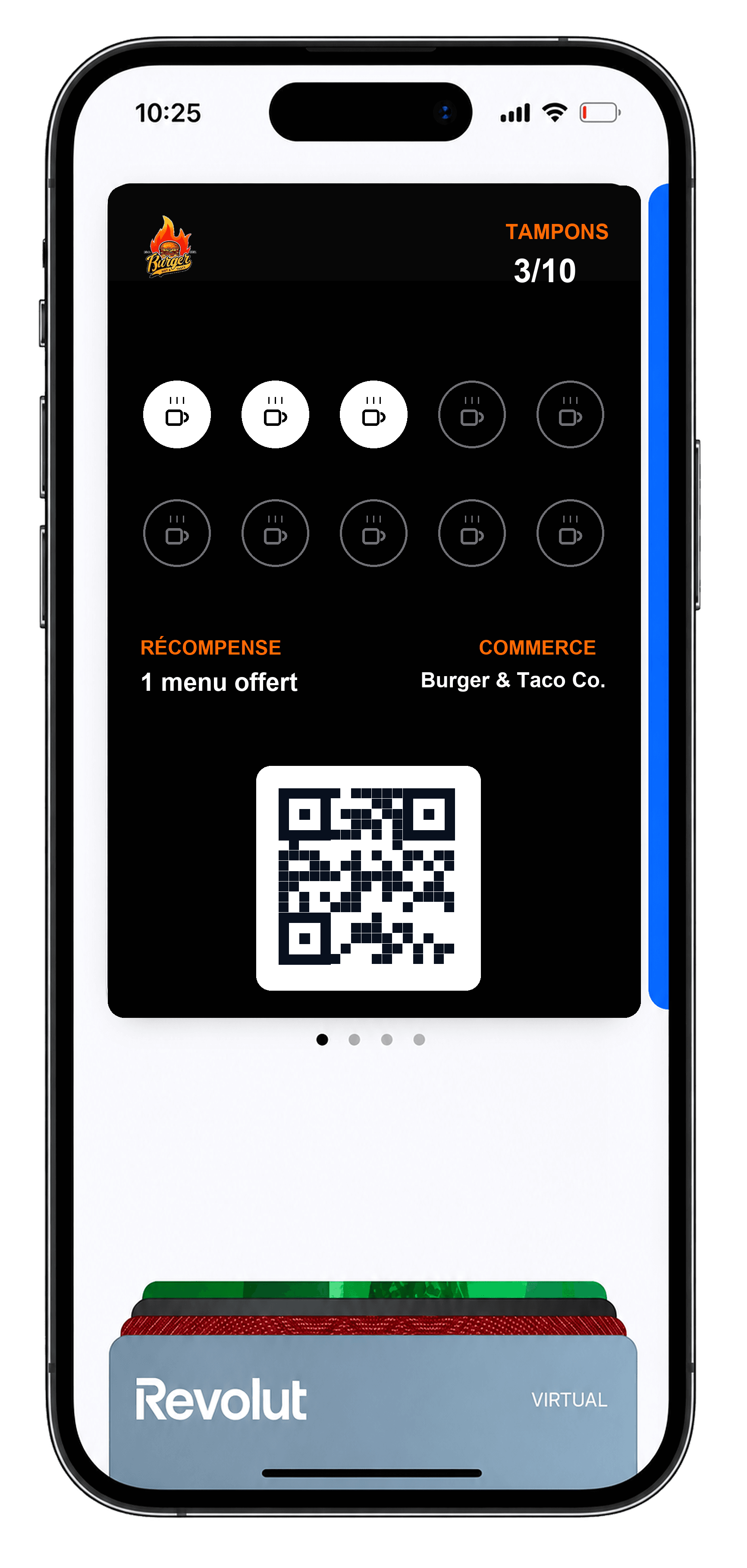 Carte de fidélité Burger & Taco Co. dans Apple Wallet